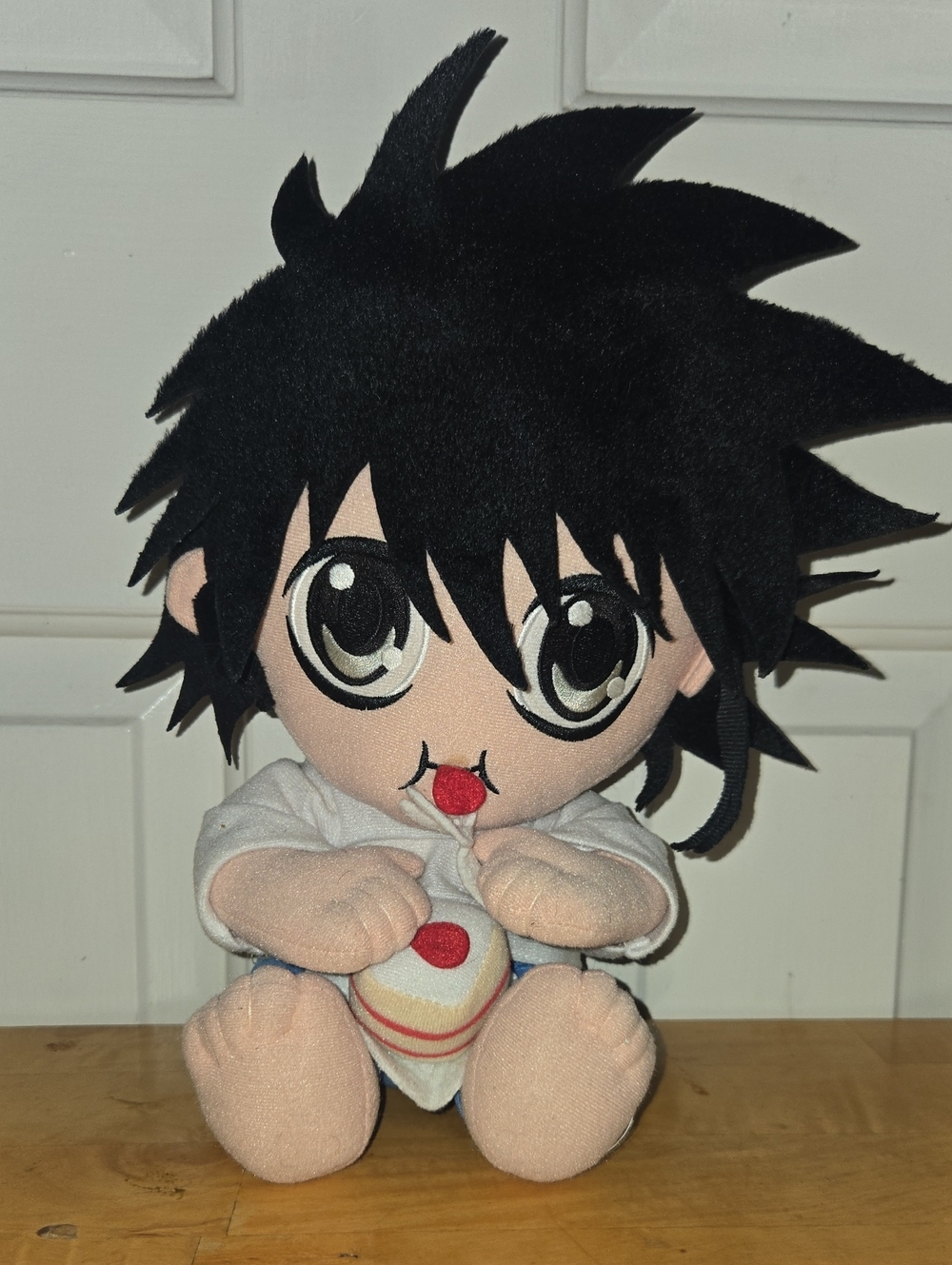 Death Note L Lawliet Plush 2007 Rare Anime Doll Japan Eating Cake